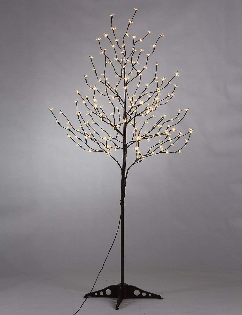 Lightshare 6.5FT 208 LED Cherry Blossom Tree, Lighted Artificial Tree for Decoration Inside and Outside, Home Patio Wedding Festival Christmas Decor