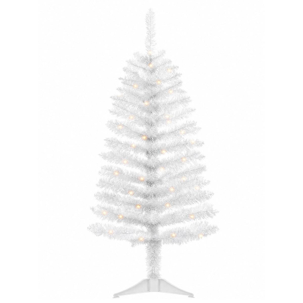 4ft Green Christmas Tree with Light，Small Artificial Xmas Tree