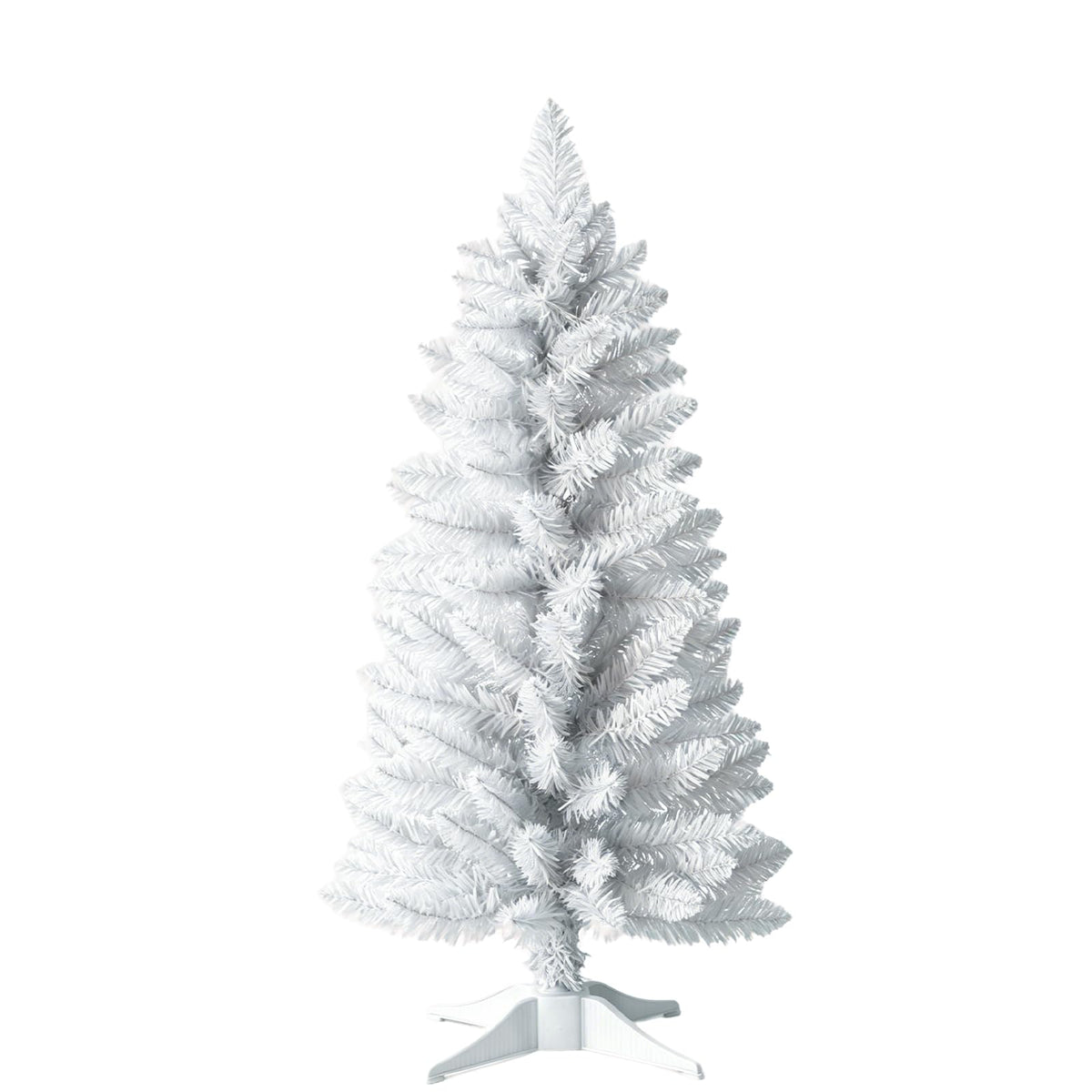 3ft Artificial Christmas Tree, Mini Xmas Pine Tree with 4-Leg Stable Plastic Base, Small Tabletop Christmas Tree for Home Office Holiday Party Indoor Decoration