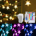 Minetom 33ft Plug in Star String Lights with Remote and Timer