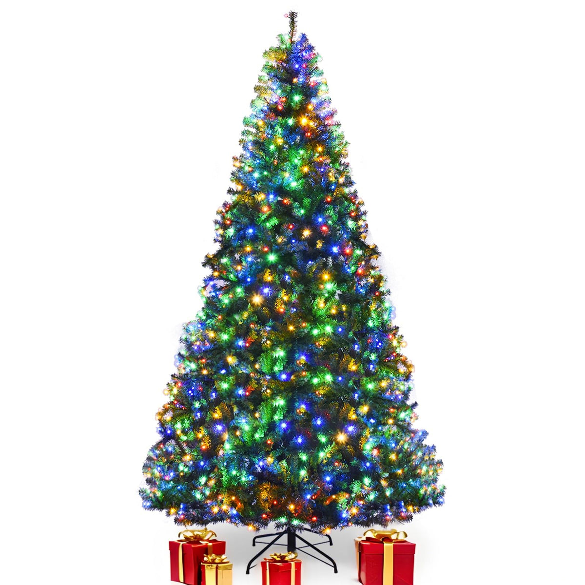 COSTWAY 4 FT Pre-lit Christmas Tree, Artificial Holiday Xmas Tree