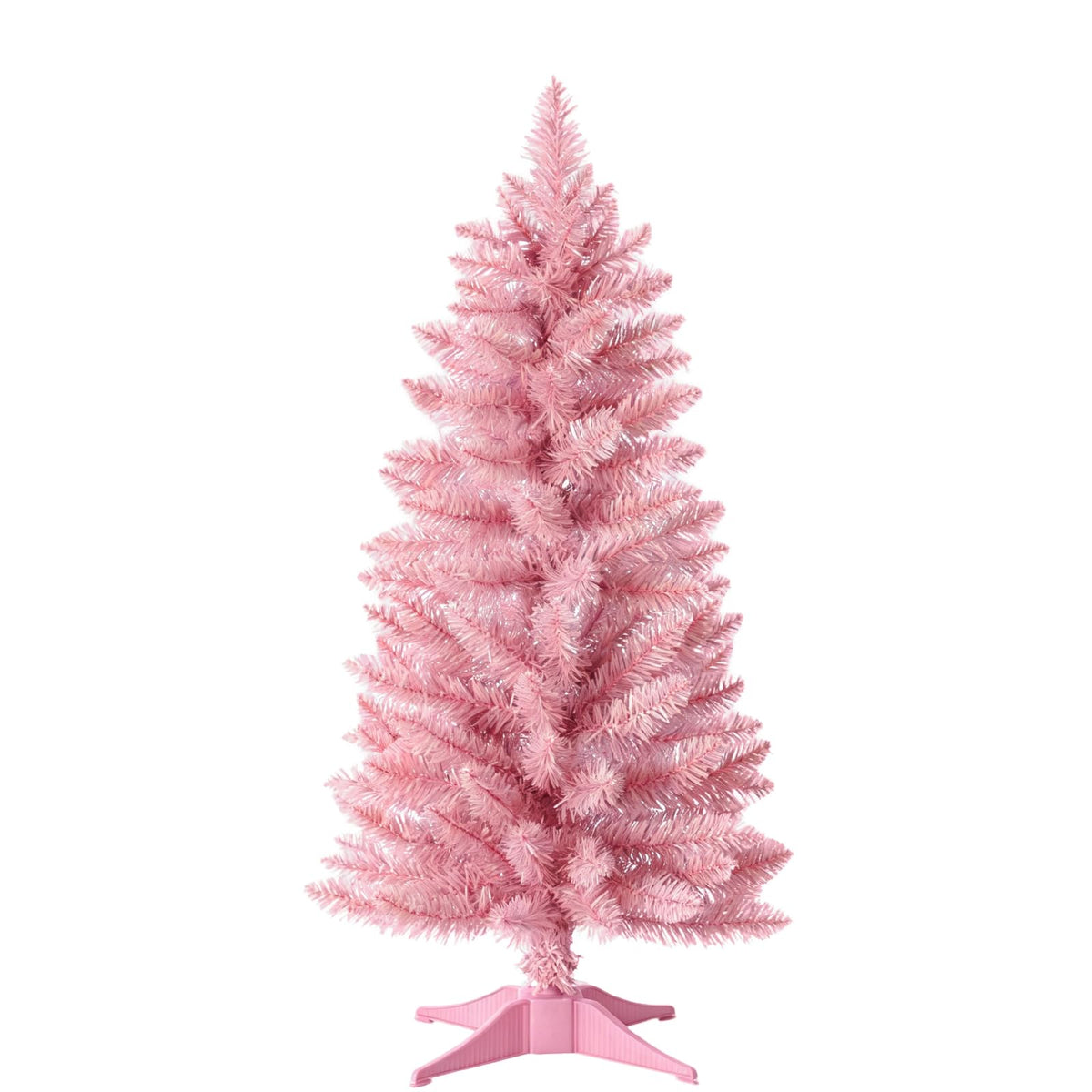 3ft Artificial Christmas Tree, Mini Xmas Pine Tree with 4-Leg Stable Plastic Base, Small Tabletop Christmas Tree for Home Office Holiday Party Indoor Decoration