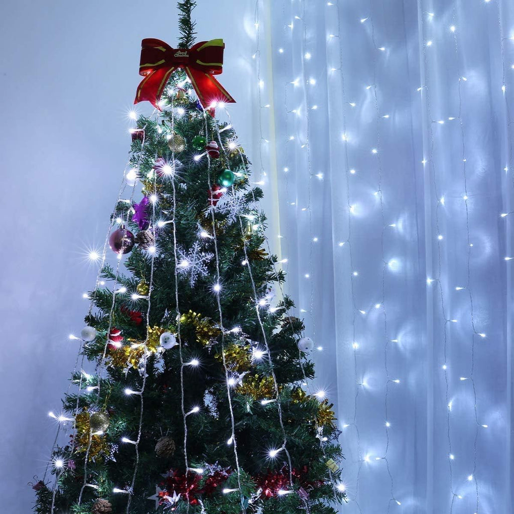 Lepro Lighting Ever 306 LED Curtain Lights Cool White, Hanging Fairy Lights