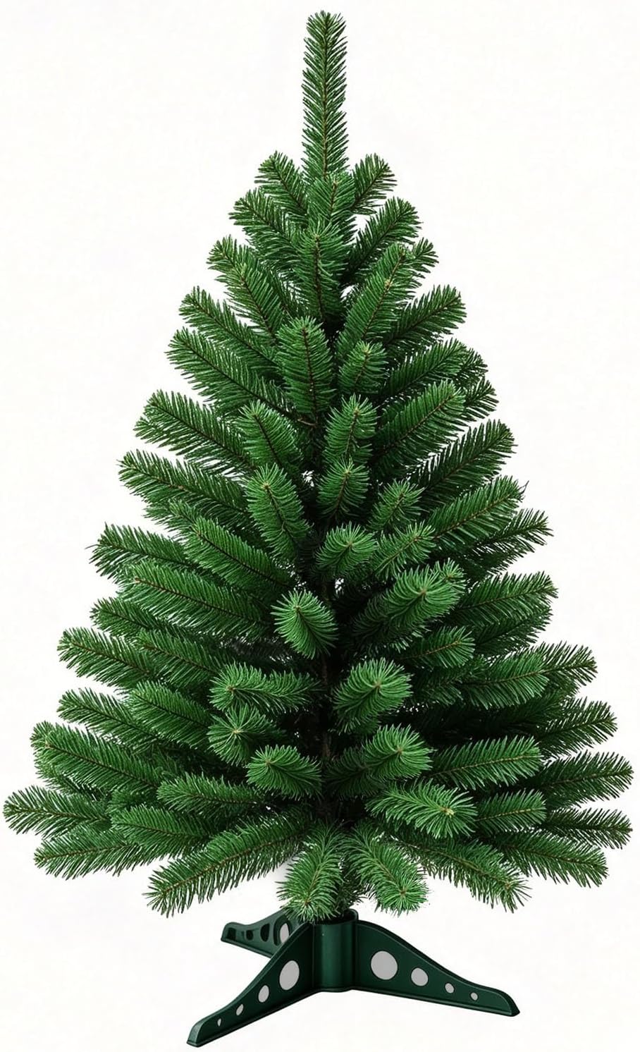 3FT Small Christmas Tree – Premium Mini Xmas Artificial Trees for Home, Tabletop, Office, Apartment, Indoor Holiday Decorations, Easy-Assembly Metal Hinges & Foldable Base (Dark Green)