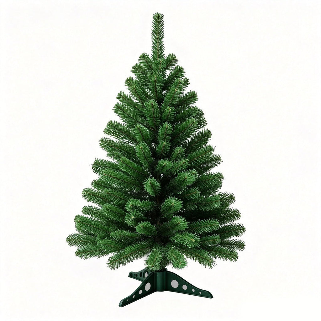 3FT Small Christmas Tree – Premium Mini Xmas Artificial Trees for Home, Tabletop, Office, Apartment, Indoor Holiday Decorations, Easy-Assembly Metal Hinges & Foldable Base (Dark Green)