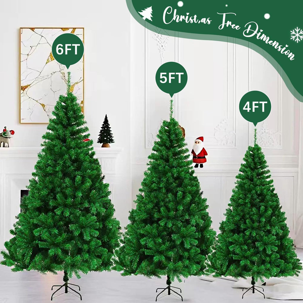4ft Green Artificial Christmas Tree,Arbol de Navidad Small Fake Xmas Tree