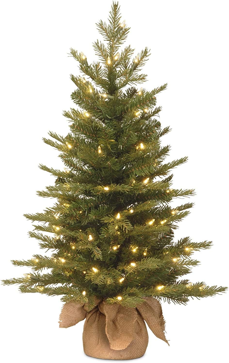 National Tree Company 3ft Pre-Lit Nordic Spruce Mini Christmas Tree