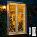 suddus 200 LED Curtain Lights Fairy Lights with Remote Bedroom 6.5x6.5ft