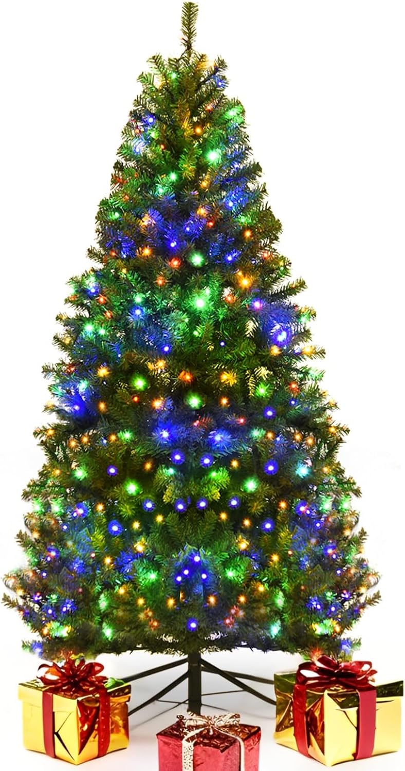 COSTWAY 4 FT Pre-lit Christmas Tree, Artificial Holiday Xmas Tree