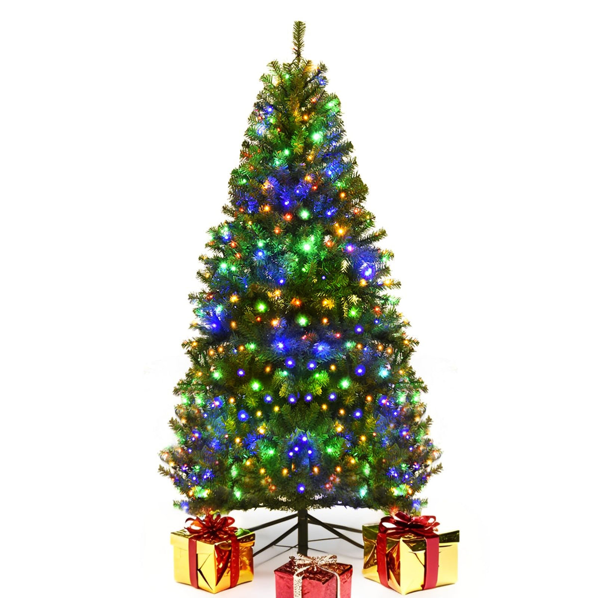 COSTWAY 4 FT Pre-lit Christmas Tree, Artificial Holiday Xmas Tree