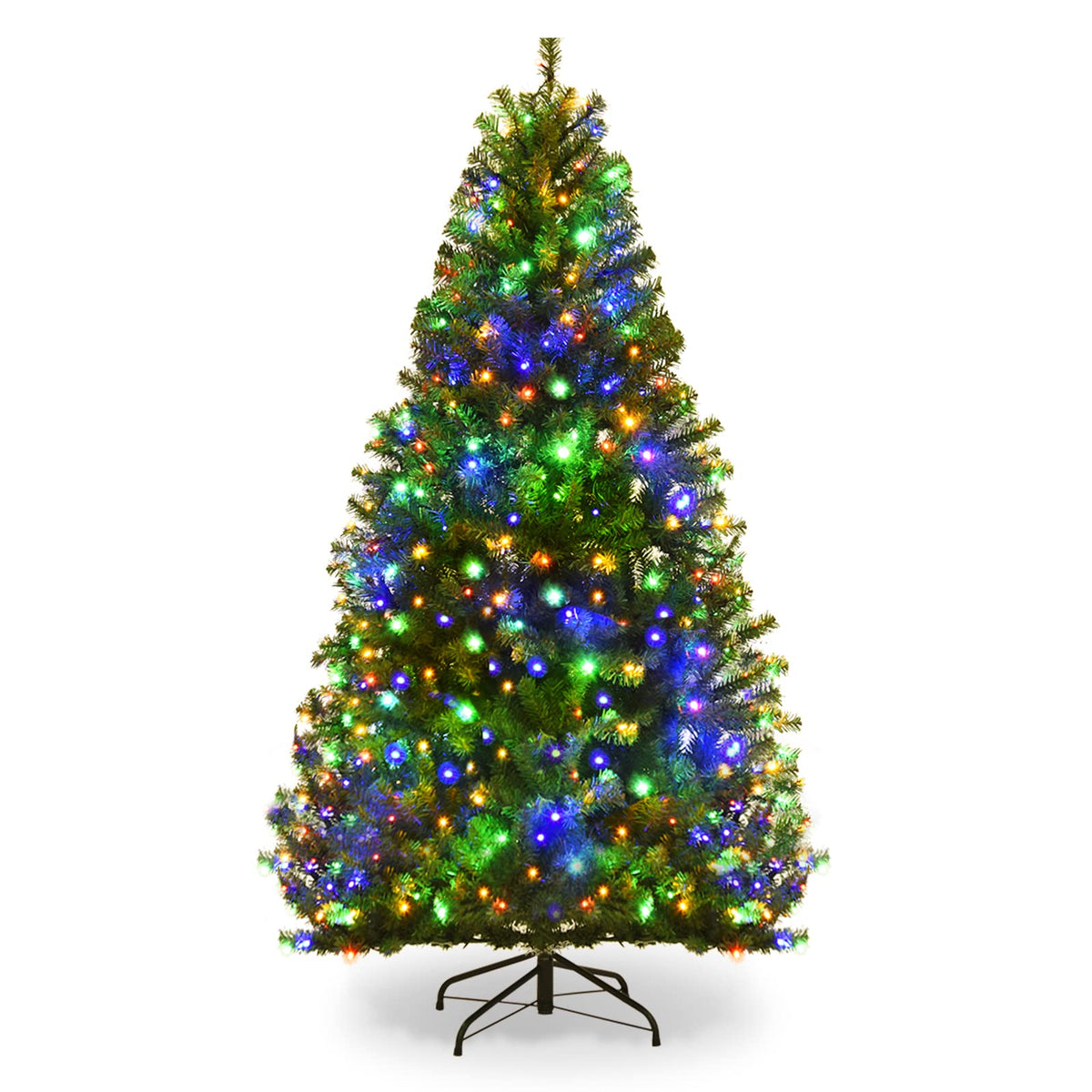 COSTWAY 4 FT Pre-lit Christmas Tree, Artificial Holiday Xmas Tree