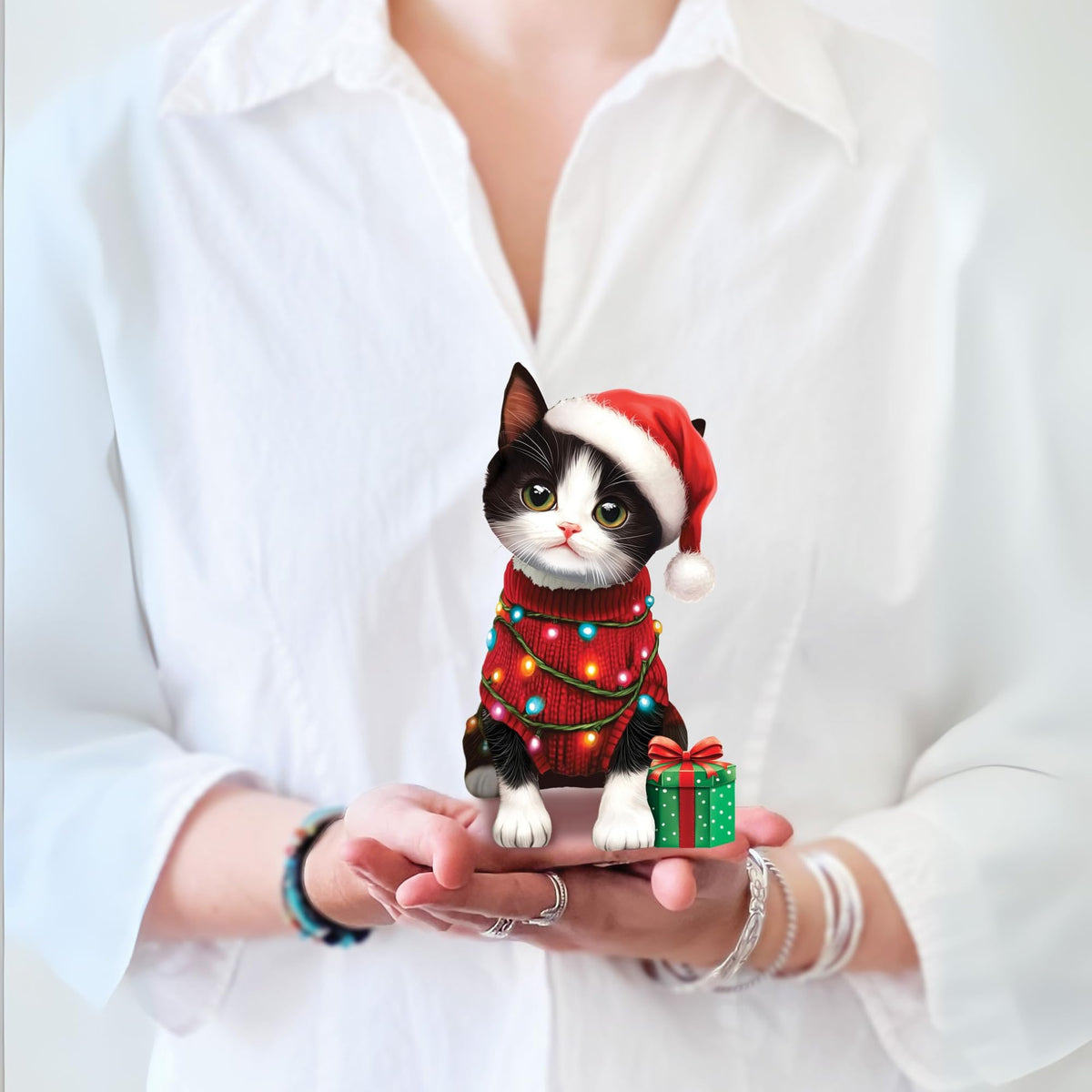 Freshcut Paper Pop Up Christmas Cards, Christmas Tree, 15 Inch Life Sized 3D Popup Greeting Card, Holiday Card, Thank You Gifts, Blank Notecard & Envelope