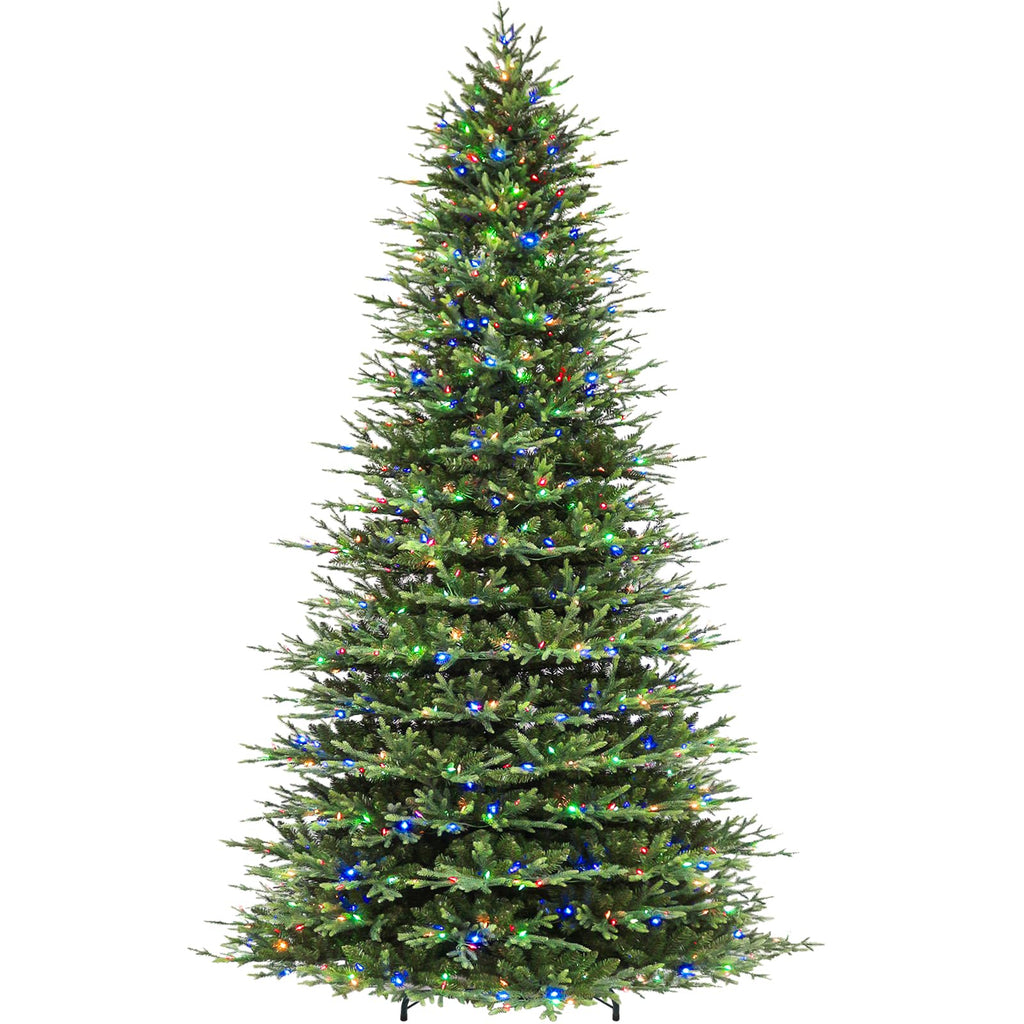 Hykolity 7.5 ft Prelit Christmas Tree with Realistic PE Foliage