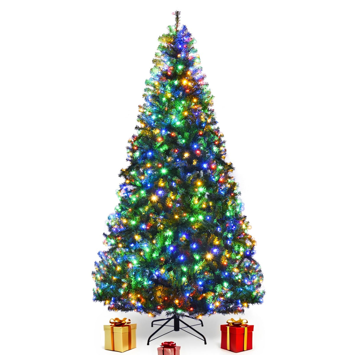 COSTWAY 4 FT Pre-lit Christmas Tree, Artificial Holiday Xmas Tree