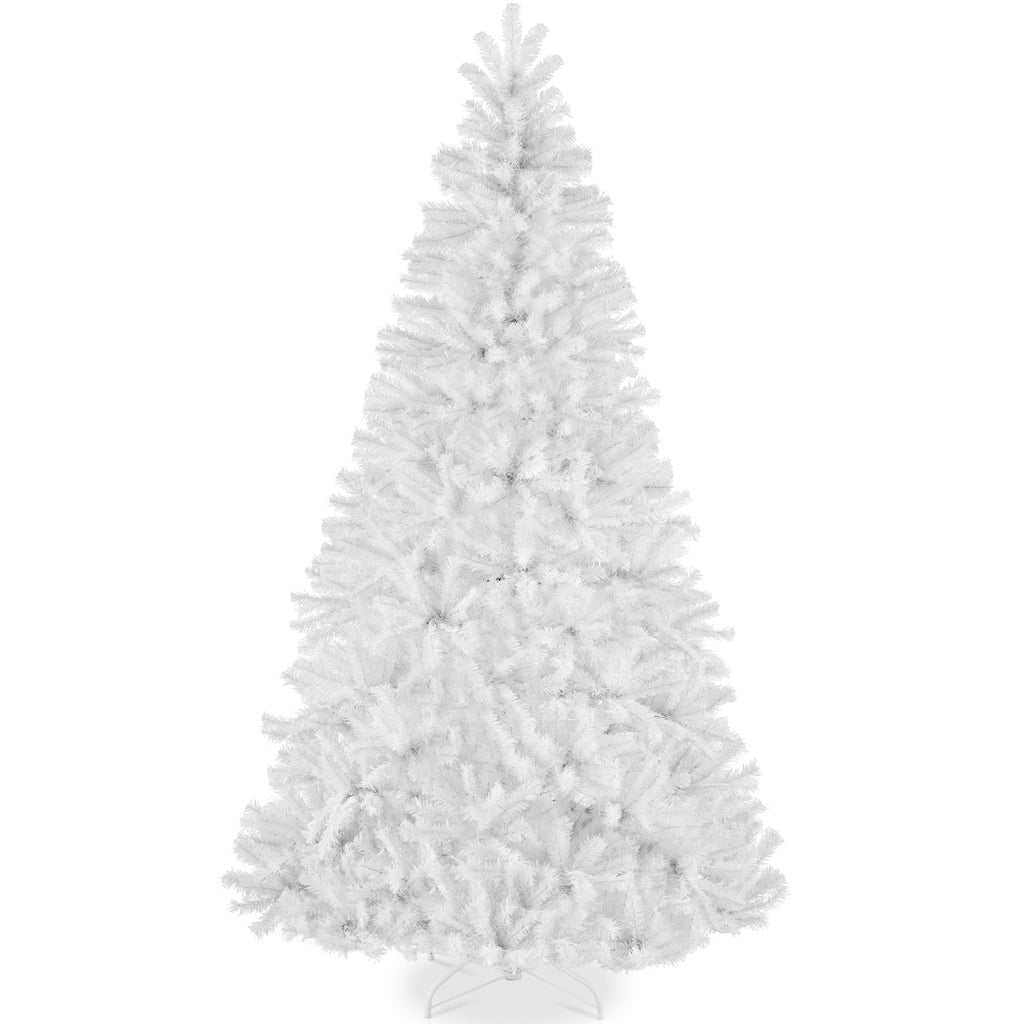 Best Choice Products Artificial Christmas Tree, 7.5ft Premium Unlit Realistic Spruce Holiday Décor w/Dense Branches, Easy Assembly, Metal Base