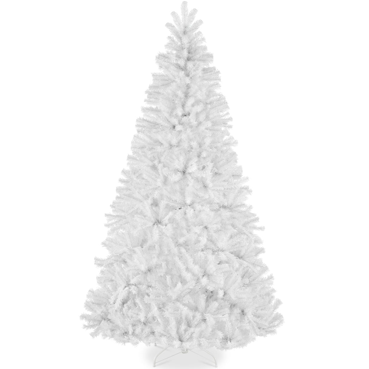 Best Choice Products Artificial Christmas Tree, 7.5ft Premium Unlit Realistic Spruce Holiday Décor w/Dense Branches, Easy Assembly, Metal Base