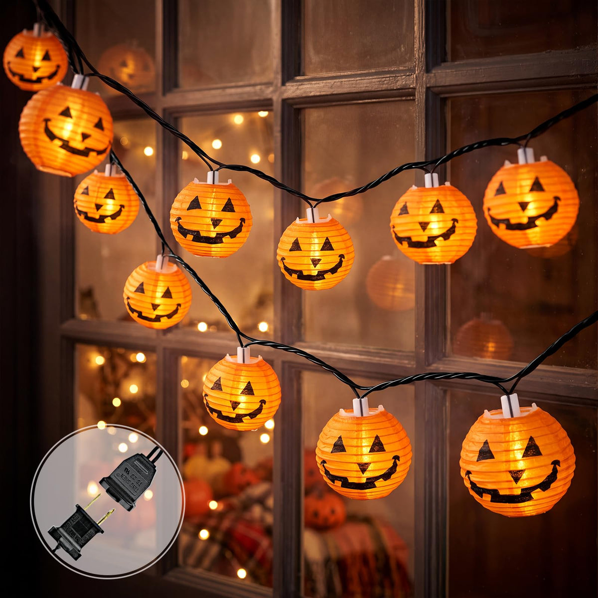 Christmas Chili Pepper Lights, 35 Plug-In Red/Green Pepper Hanging Lights