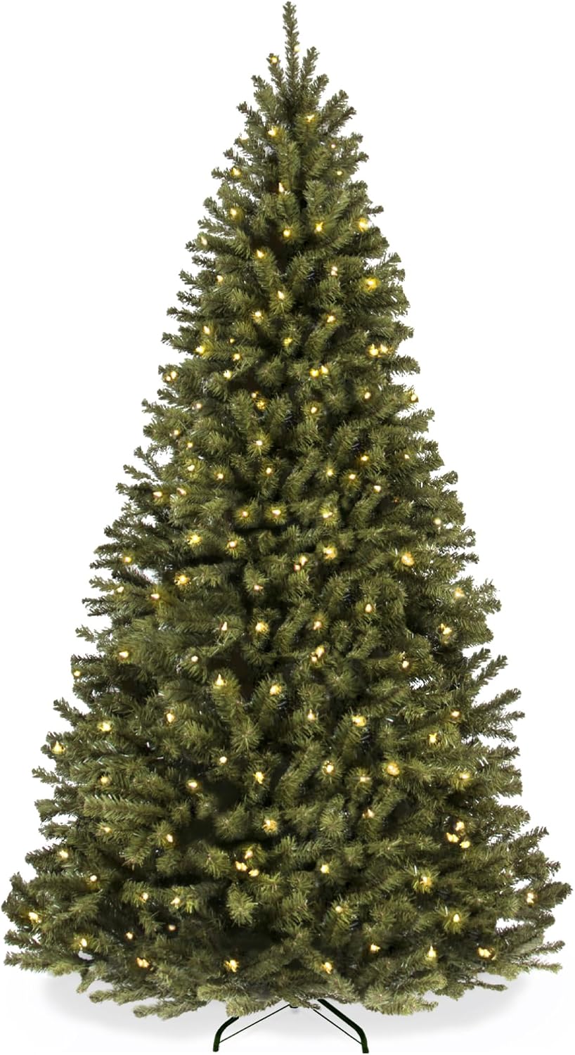 Best Choice Products 6ft Artificial Christmas Tree with LED Twinkling Lights, Pre-Lit Spruce Realistic Holiday Xmas Décor, 250 Lights, 798 Tips