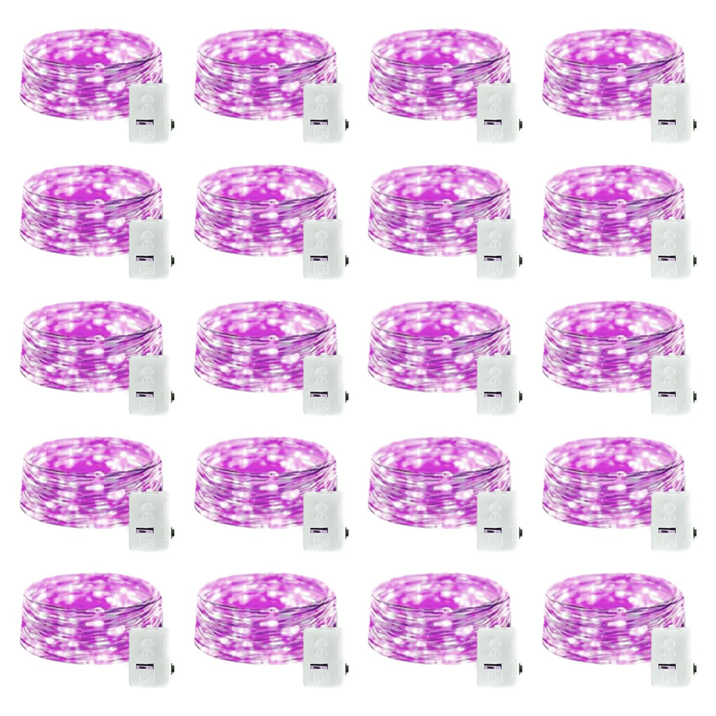 20 Pack LED Fairy Lights Battery Operated,3 Features Blinking Slowly Blinking & just on 7FT 20 LED Waterproof Mini Twinkle String Lights for Wedding Mason Jars Party Christmas Decorations(Warm White)