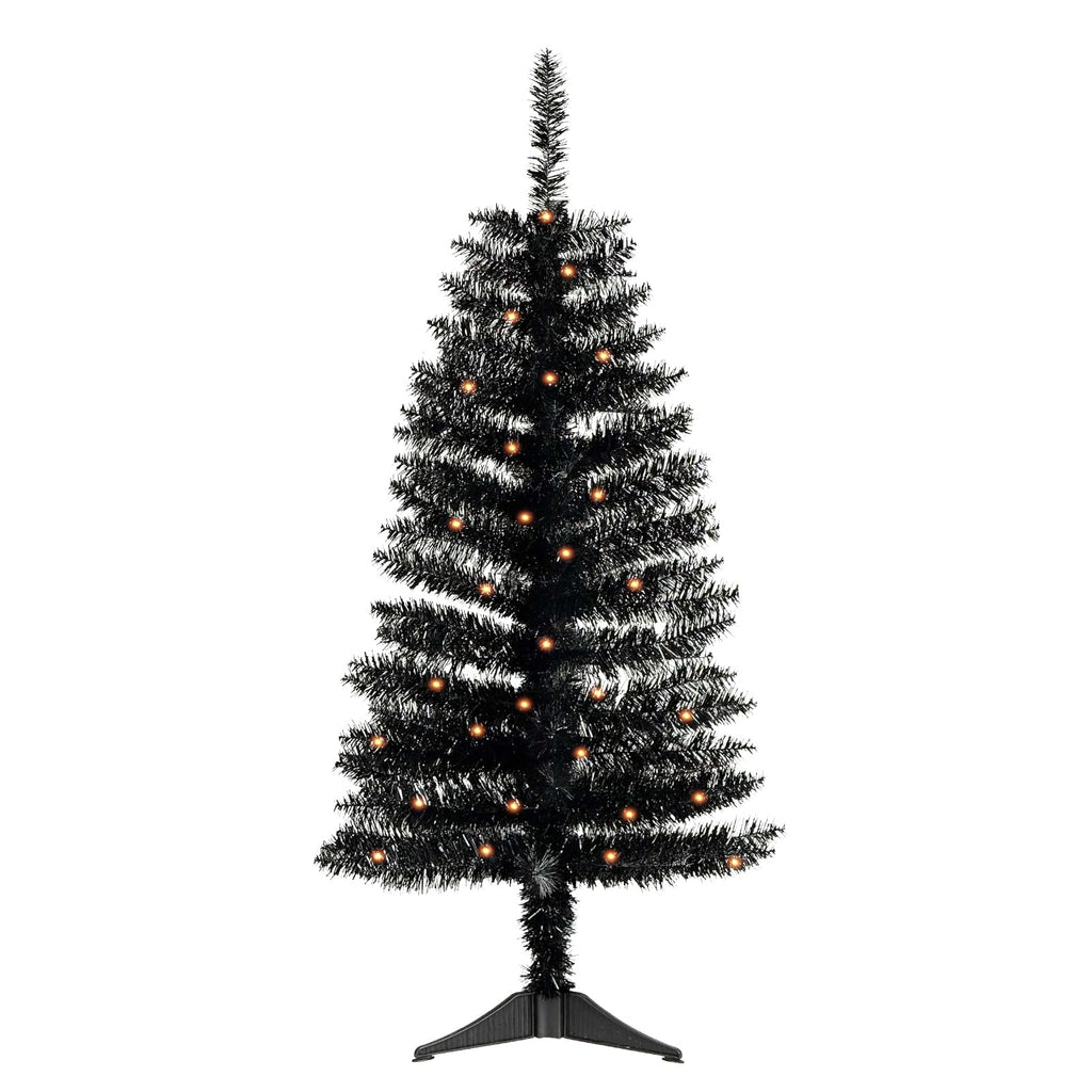 4ft Green Christmas Tree with Light，Small Artificial Xmas Tree