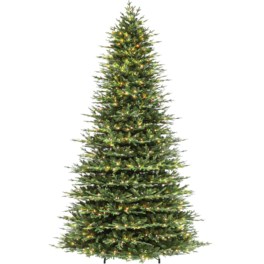 Hykolity 7.5 ft Prelit Christmas Tree with Realistic PE Foliage