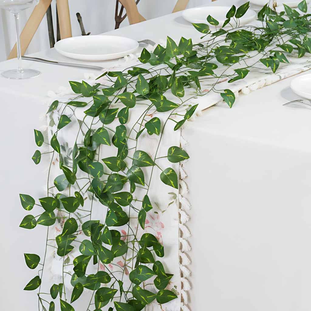suddus Fake Vines with Eucalyptus Leaf String Lights, 6.56ft 20 LED Fairy Lights with Timer, Fall Garland Lights Battery Operated for Bedroom, Wall, Party, Garden, Harvest, Thanksgiving Decor