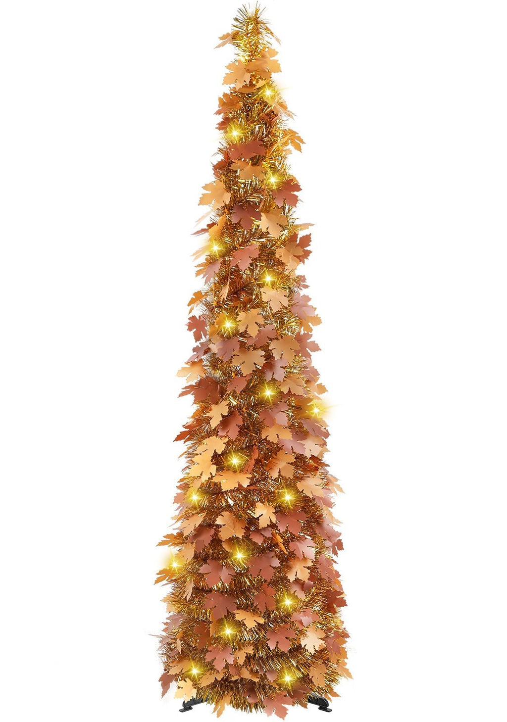 5FT Pop Up Christmas Tree with Lighted Top Star for Christmas Decorations