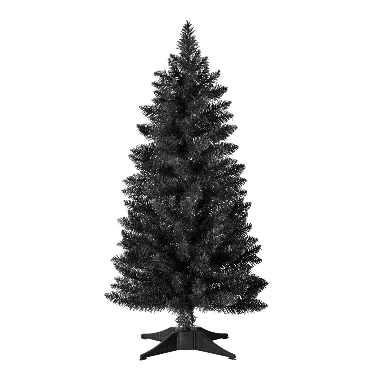 3ft Artificial Christmas Tree, Mini Xmas Pine Tree with 4-Leg Stable Plastic Base, Small Tabletop Christmas Tree for Home Office Holiday Party Indoor Decoration