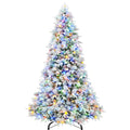 Hykolity 7.5 ft Prelit Christmas Tree with Realistic PE Foliage
