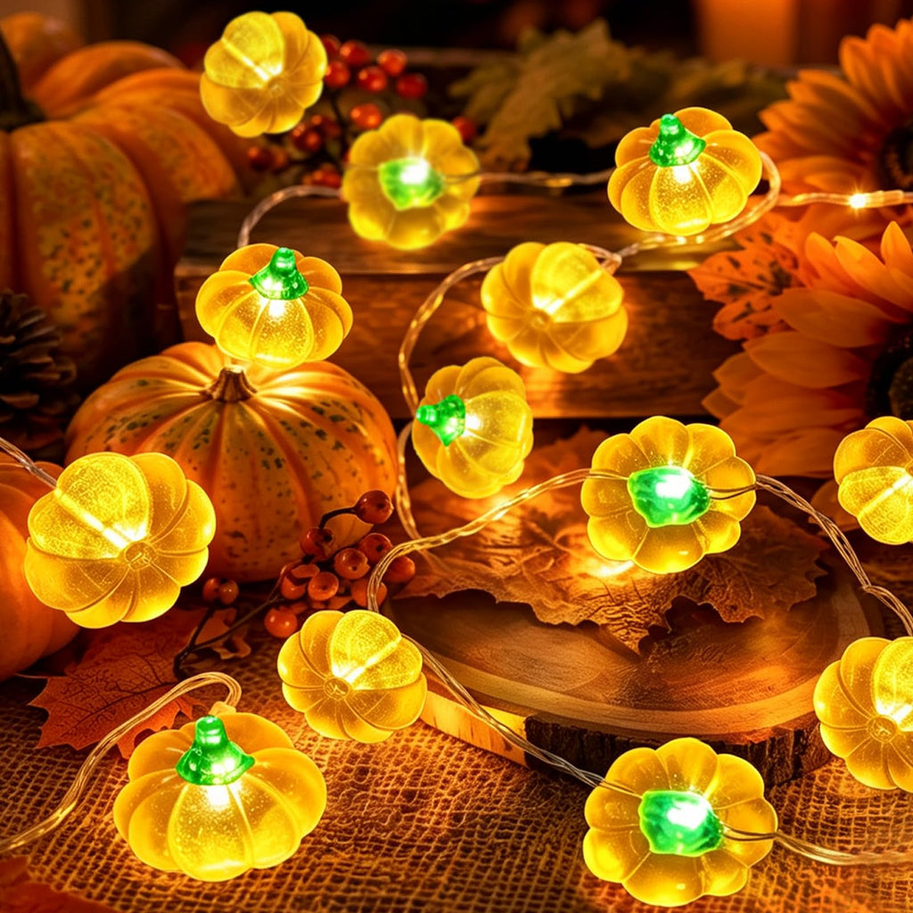 40LED Fall String Lights, 13FT Pumpkin Fall Decorations for Home 2026