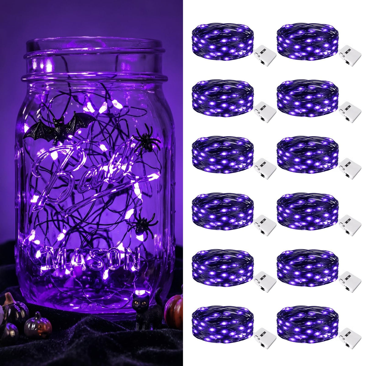 btfarm 30 Pack Fairy Lights Battery Operated Twinkle Lights with 3 Modes
