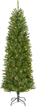 National Tree Company 6.5ft Pre-Lit Kingswood Fir Slim Christmas Tree