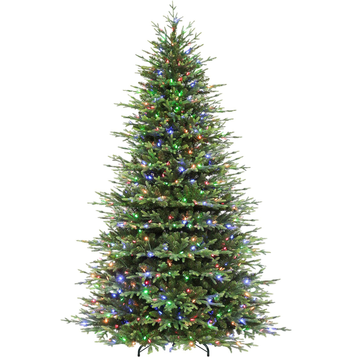 Hykolity 7.5 ft Prelit Christmas Tree with Realistic PE Foliage