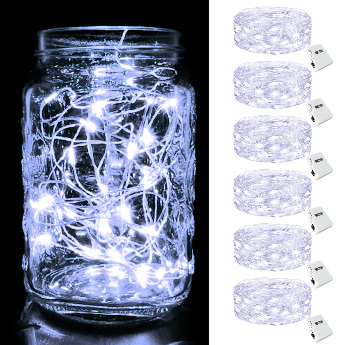 btfarm 30 Pack Fairy Lights Battery Operated Twinkle Lights with 3 Modes