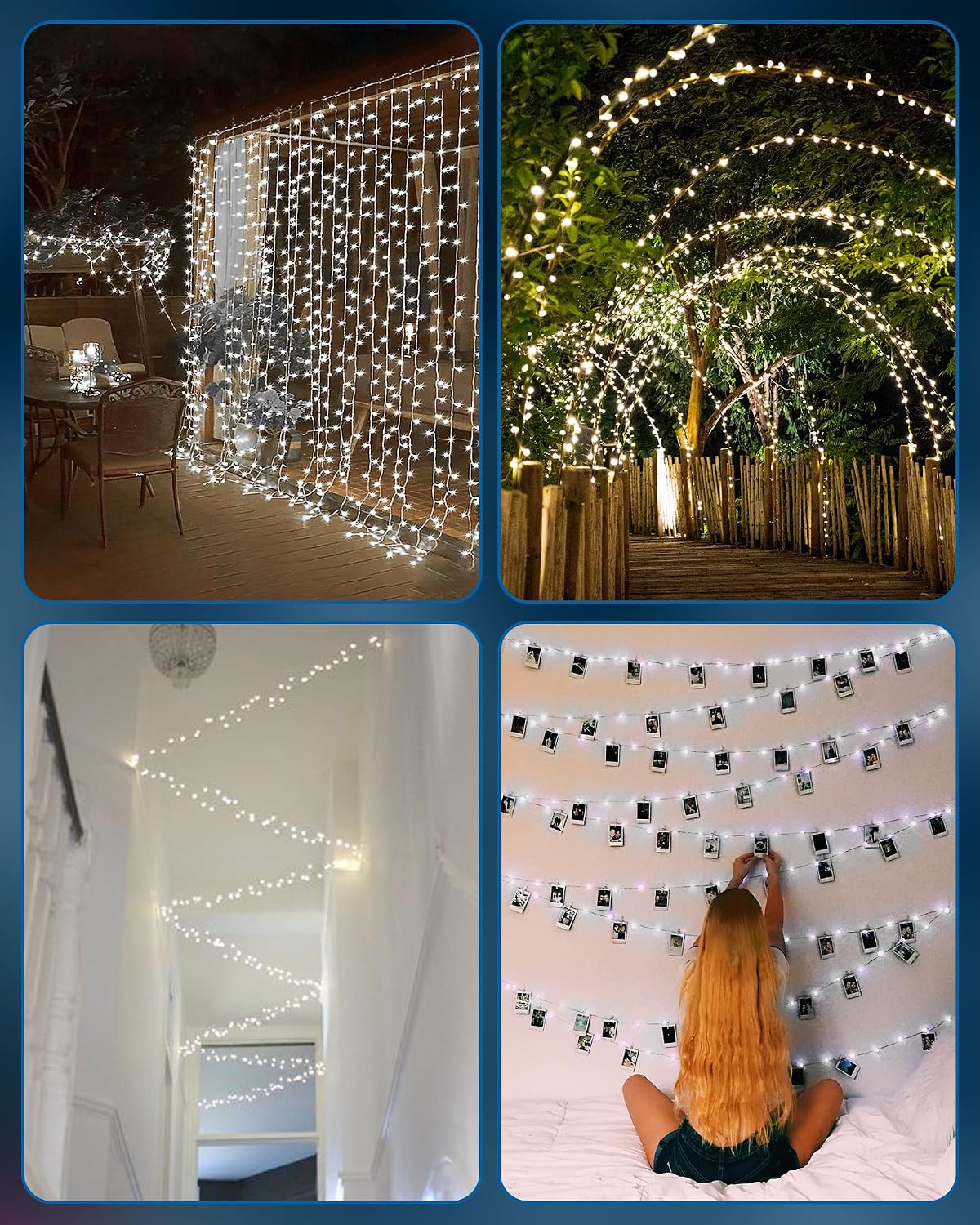 Minetom Fairy Lights Battery Operated, Twinkle String Lights 5ft 60LED