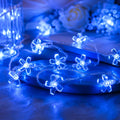 33ft 100 LED Plug in Glow Warm Fairy Flower String Lights Christmas Decor