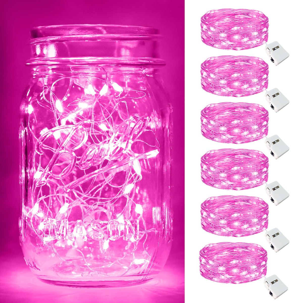btfarm 30 Pack Fairy Lights Battery Operated Twinkle Lights with 3 Modes