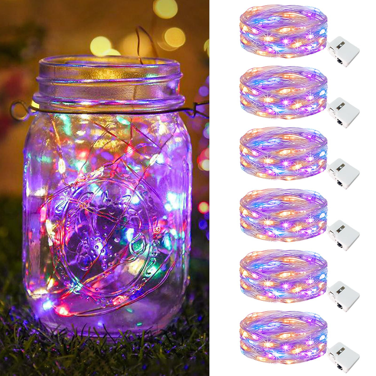 btfarm 30 Pack Fairy Lights Battery Operated Twinkle Lights with 3 Modes
