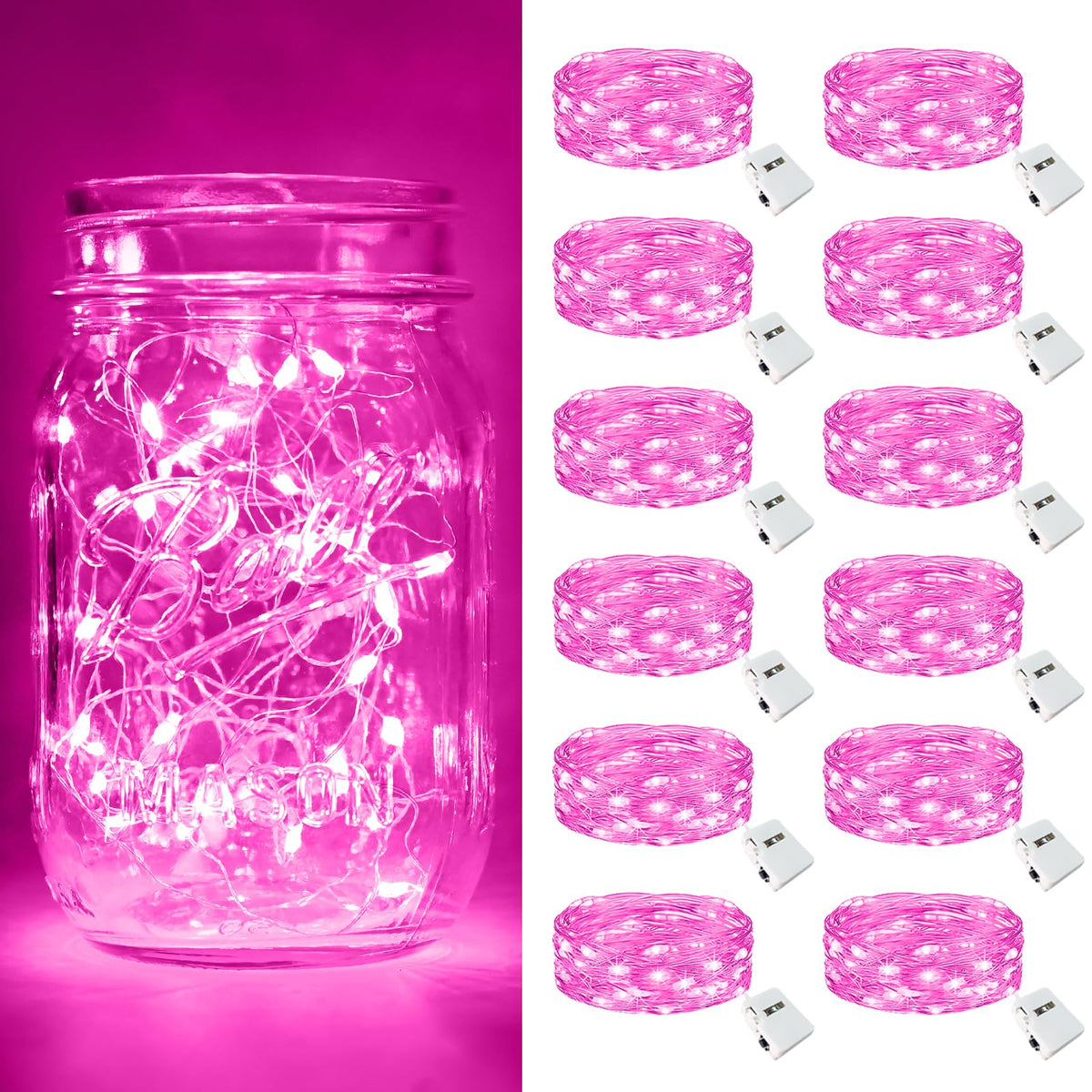 btfarm 30 Pack Fairy Lights Battery Operated Twinkle Lights with 3 Modes