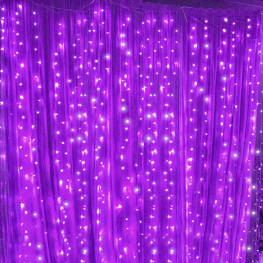 Twinkle Star 300 LED Curtain String Lights, Warm White
