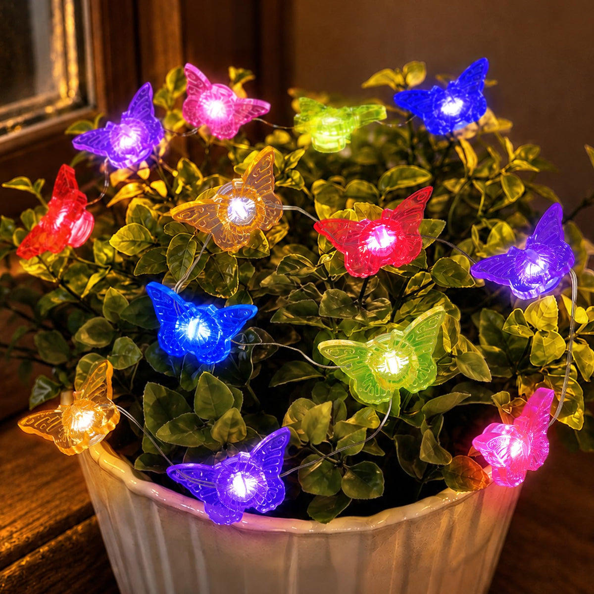 Coquimbo Fall Decor Thanksgiving Lights, 10FT 30 LED Pumpkin Maple Lights