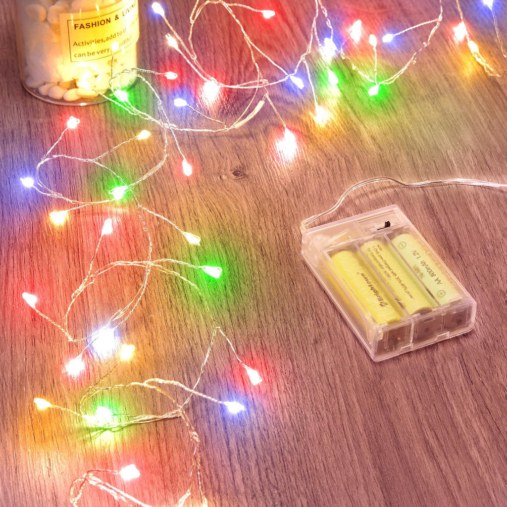 Minetom Fairy Lights Battery Operated, Twinkle String Lights 5ft 60LED