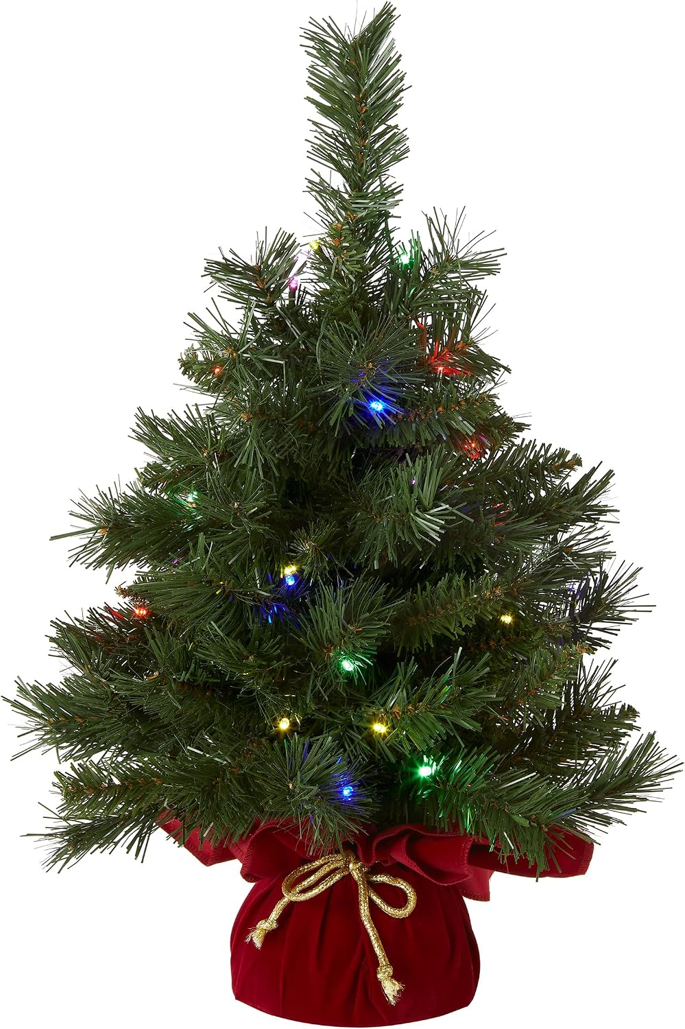 National Tree Company 24in Pre-Lit Majestic Fir Artificial Christmas Tree