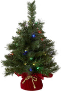 National Tree Company 24in Pre-Lit Majestic Fir Artificial Christmas Tree