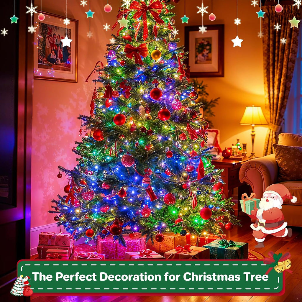 Christmas Cluster Lights Plug-in 52FT 800LEDs String Lights Indoor Outdoor
