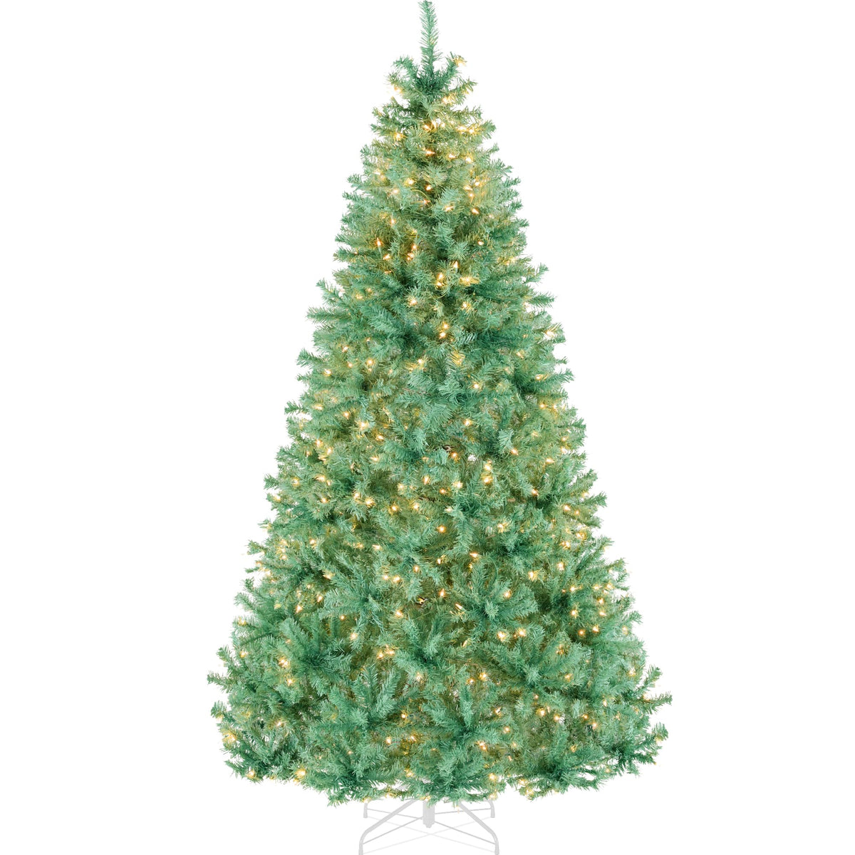 Best Choice Products 6Ft Pre-Lit Christmas Tree w/Twinkling LEDs, Premium Green Artificial Pine Lighted Holiday Decoration w/ 250 Lights, 1000 Branch Tips, Metal Base - Multi-Color Lights