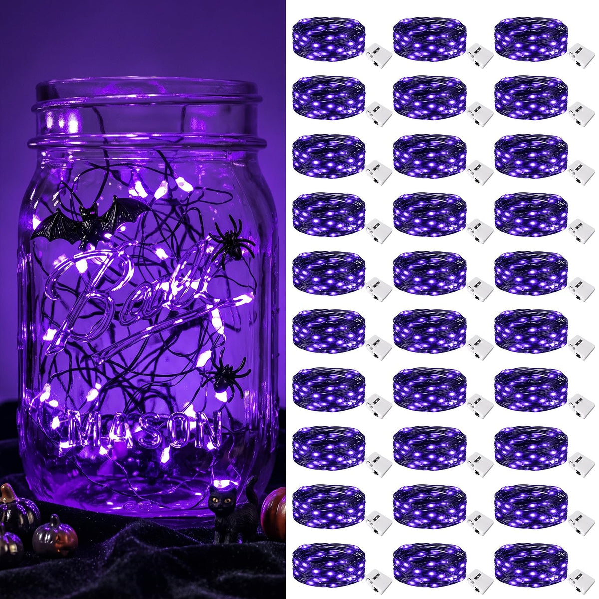 btfarm 30 Pack Fairy Lights Battery Operated Twinkle Lights with 3 Modes