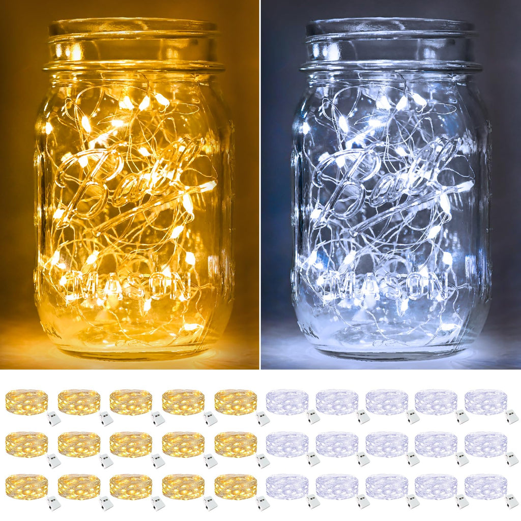 btfarm 30 Pack Fairy Lights Battery Operated Twinkle Lights with 3 Modes