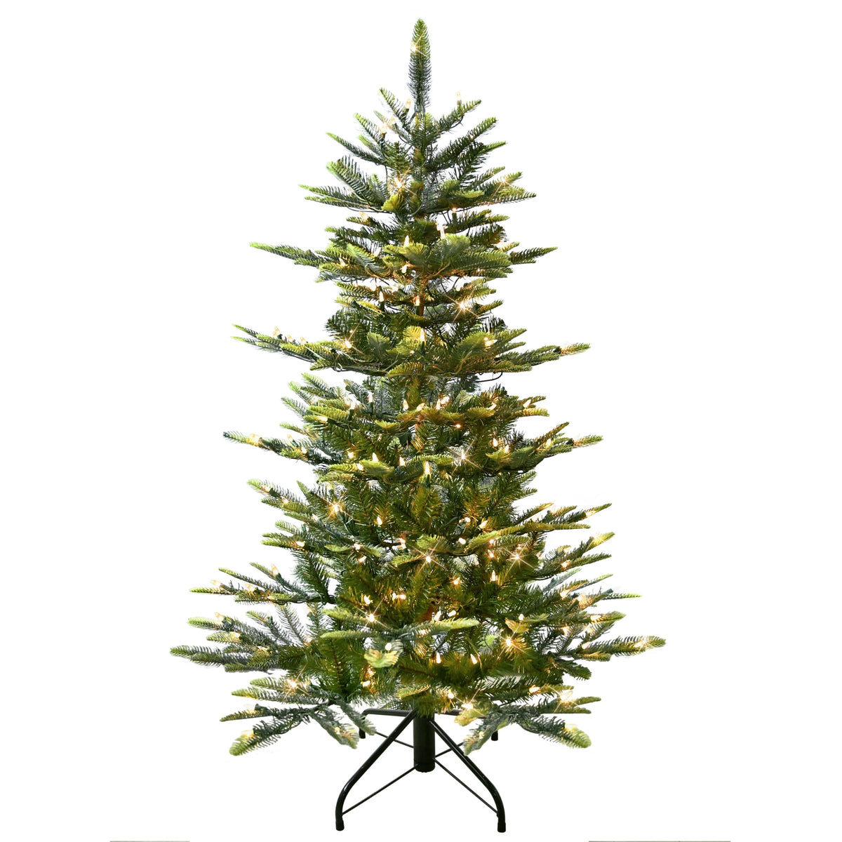Puleo International 6.5ft Pre-Lit Aspen Fir Artificial Christmas Tree