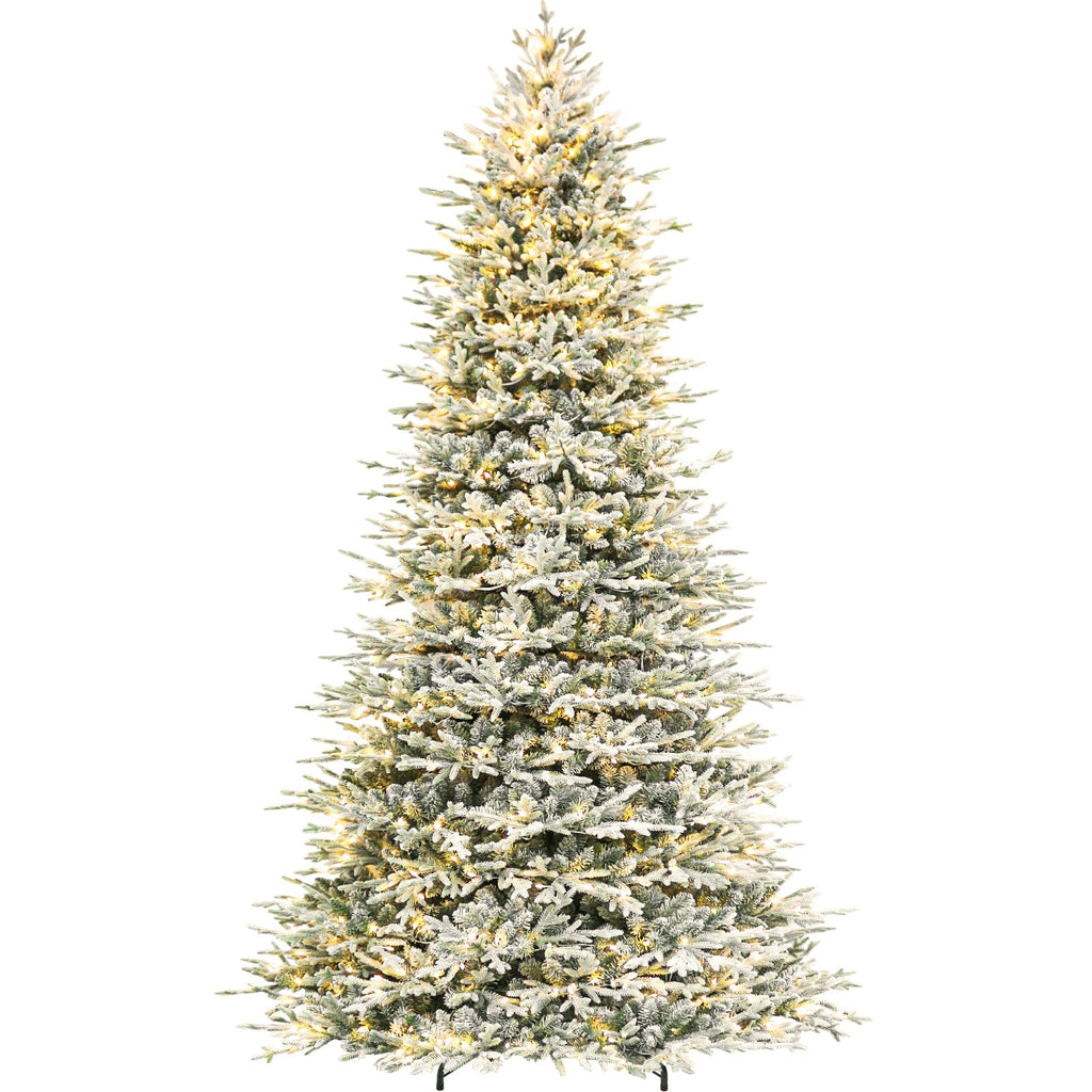 Hykolity 7.5 ft Prelit Christmas Tree with Realistic PE Foliage